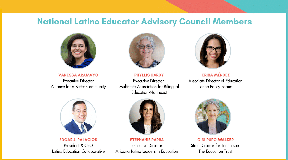 Meet our National Latino Educator Advisory Council Members pic