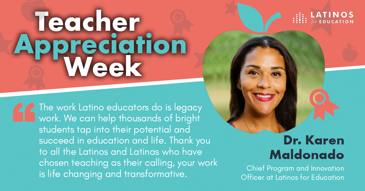 To Mrs. Mercado and all Latino teachers, thank you! - Latinos for Education
